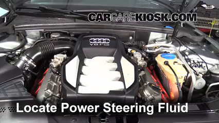 2008 Audi S5 4.2L V8 Power Steering Fluid Check Fluid Level